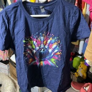 5 T shirts total!! Colorful Bowling Graphic T-Shirt PLUS 4 MORE T SHIRTS
